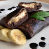 Блины шоколадные с творогом, бананом и шоколадной пастой Галя Балувана